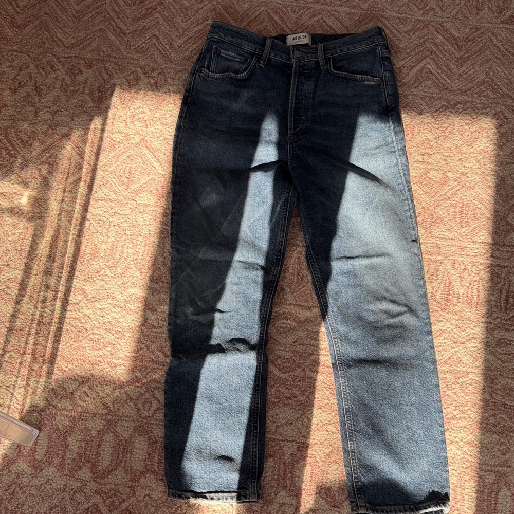 A.P.C. Men's Dark Blue Straight Jeans